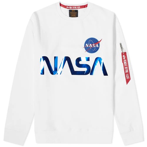 NASA Reflective Sweatshirt White 