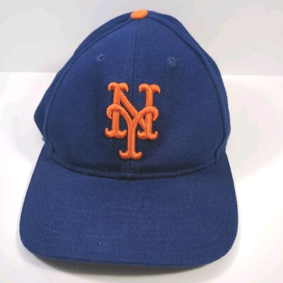 Vintage New York Mets Logo Athletics Blue Hat Cap Adjustable One Size Fits All