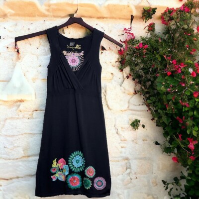 embroidered hem dress Womens Scallop Eyelet Embroidered Hem Dress