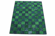 Patchwork Rug Green Turquoise in 200x150