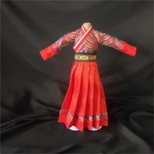 Hanfu Dress1/6 Men Hanfu Chinese Ancient Red robe Tradition clothes Model