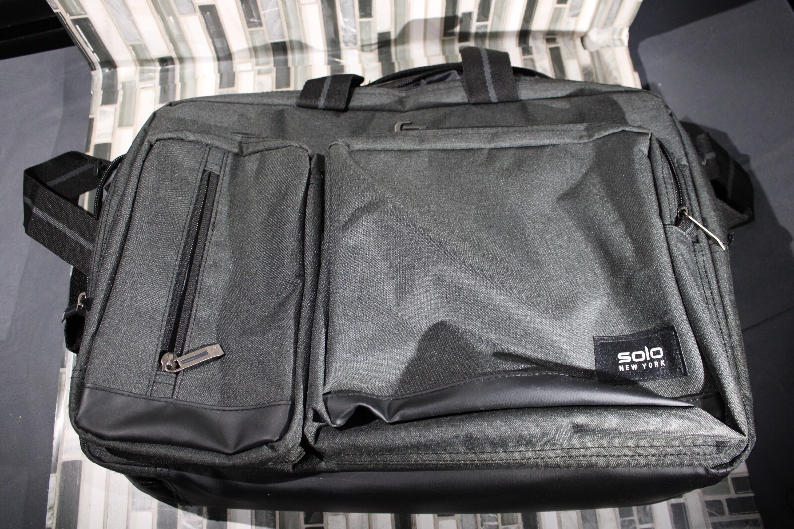 Solo New York Urban Convertible Laptop Briefcase Backpack for 15.6