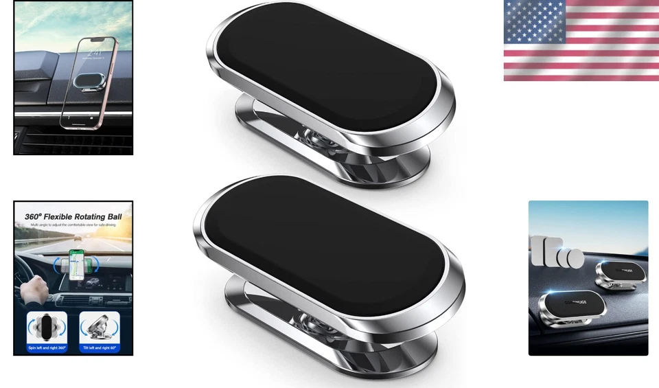 Upgraded Magnetic Car Phone Holder - 360° Adjustable & Strong Adhesion - Image 2 of 4