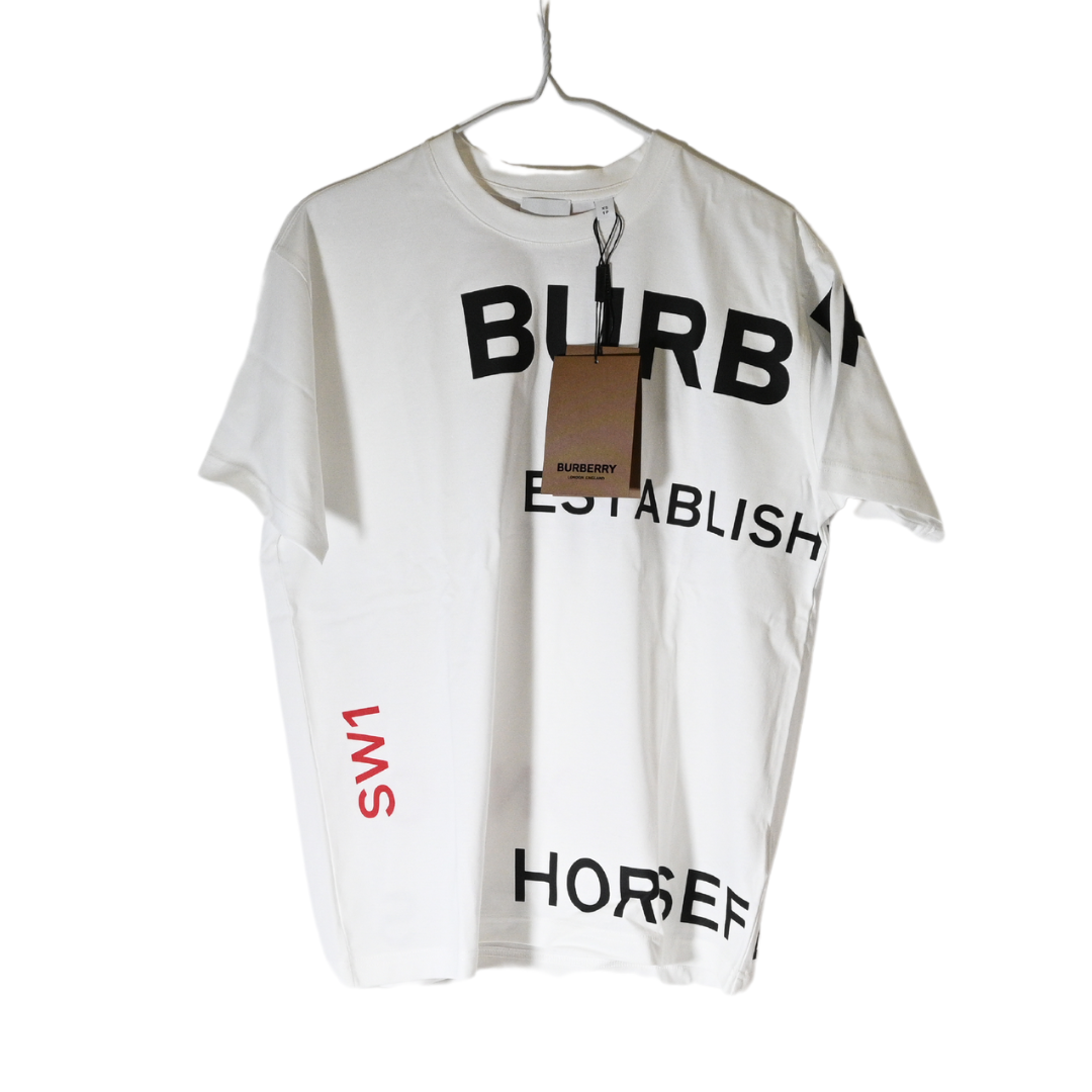 【BURBERRY】HORSEFERRY T-SHIRT New Burberry Horseferry Print Cotton Loose-Fit T-Shirt