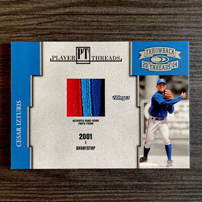 Cesar Izturis Throwback Threads SSP Rainbow Patch Card (10/25) 