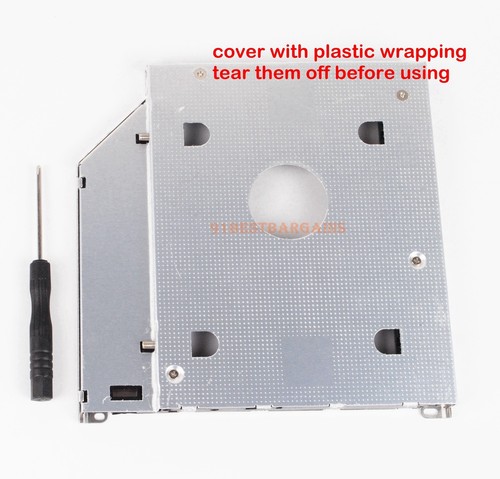 2.5" 2nd SATA HDD SSD Hard Drive Caddy Bay 9.5mm For Apple MacBook Pro Unibody - Picture 8 of 12