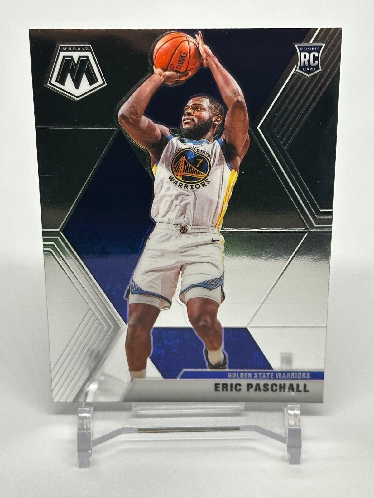2019 Panini Mosaic Eric Paschall Rookie Card #250 Golden State Warriors