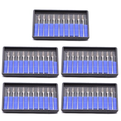 5Pack Dental Lab Polishing Bur Tooth Drill Tungsten Steel Carbide Burs 2.35MM F4