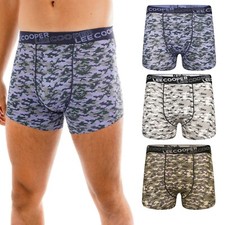 Ex Brand Mens Camo Boxer Shorts Army Cotton Stretch 2's Pack & Single Underwear 