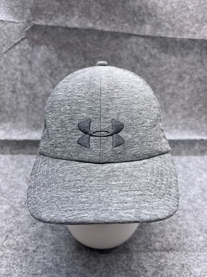 Under Armour Hat Cap Strap Back Womens One Size Heather Gray Poly Spandex Blend