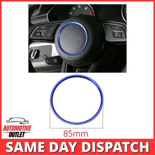 STEERING WHEEL CENTER RING COVER TRIM BLUE FOR AUDI TT 8J A1 A3 S3 A4 S7 Q2 Q3