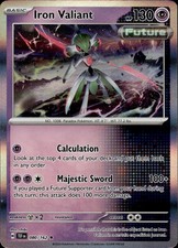 Pokemon TCG Holo Card Iron Valiant SV05: Temporal Forces 080/162