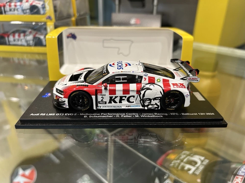 1:43 Audi R8 LMS GT3 MPC - Jamec Racing KFC #2 2024 Bathurst 12 Hour (SP620) - image 2 of 4
