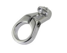 ORIGINAL ALLOY BICYCLE FRONT CABLE HANGER 1 W/ADJUSTER IN SILVER OR BLACK.