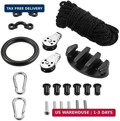 ISURE MARINE Kayak Canoe Anchor Trolley Kit Eyes Wellnuts Screws Kayak Accessori