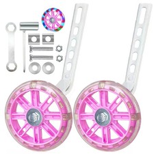 Training Wheels for12/14/16/18/20 Inch Bicycle Flash Mute Wheel Flash M