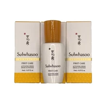 3X SULWHASOO FIRST CARE ACTIVATING SERUM•0.27FL OZ./8ML NIB