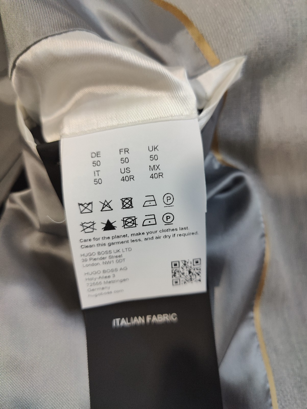 Hugo Boss Mens Light Gray 100% Wool Overcoat Topcoat Size 40R thumbnail 7