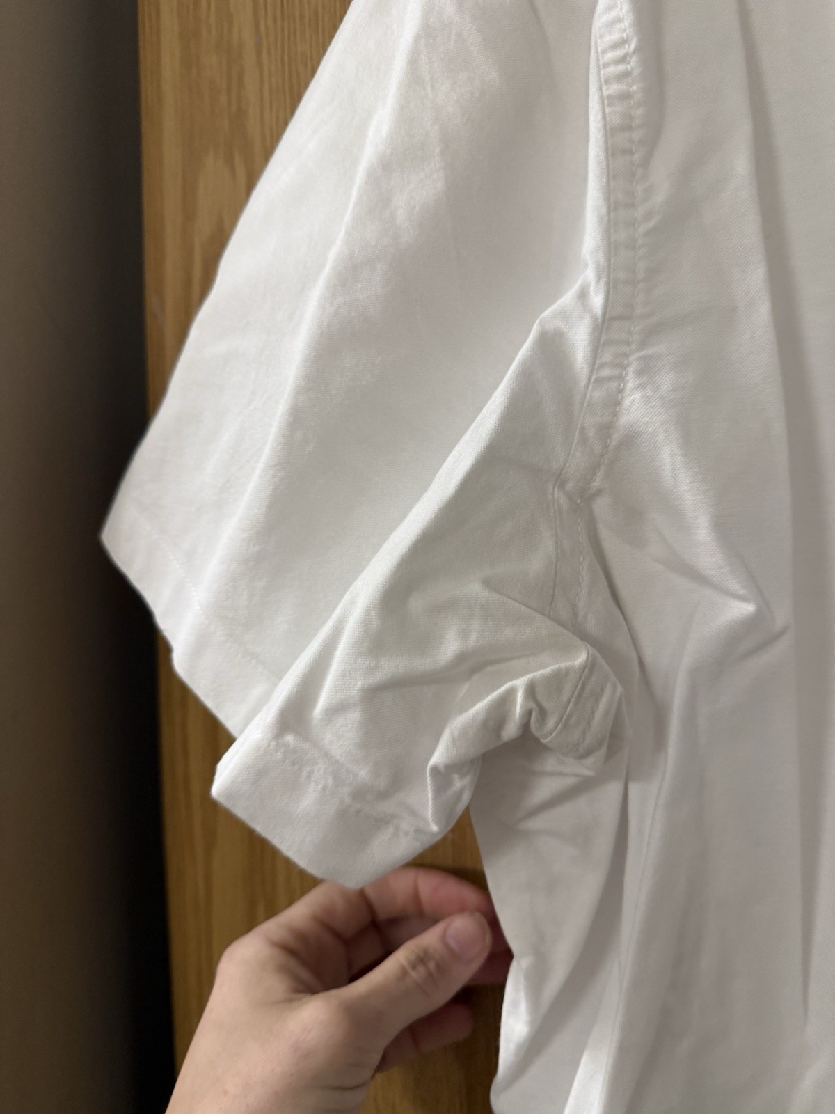Men’s Marks & Spencer White Shirt Sleeve Shirt 100% Cotton Size 2xl image 2