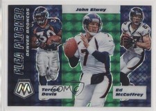 2020 Mosaic Flea Flicker Green Prizm Ed McCaffrey Terrell Davis John Elway 2qw