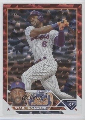 2023 Topps Series 1 Red Foil 91/199 Starling Marte #199 08jk