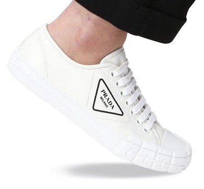 Prada Logo Napa Wheel Sneaker 4E3548 OXT F0009 16804510