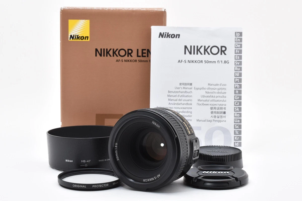 Nikon NIKKOR AF-S f/1.8 Camera Lenses 50mm Focal for sale | eBay