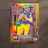 Topps Bowman Chrome University Bryce Underwood Michigan Gold Refractor #196 /50 