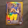 Topps Bowman Chrome University Bryce Underwood Michigan Gold Refractor #196 /50