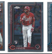 2025 Topps Chrome Cincinnati Reds Rece Hinds RC