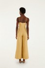 NWT AUTH FARM RIO Sand 3d Flowers Premium Linen Jumpsuit Sz SMALL S FREE SHIP — photo 3
