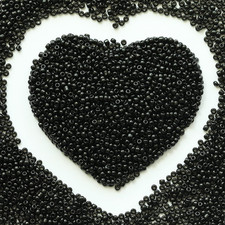 Bulk 2Mm Black Seed Beads for Jewelry Making 110 Grams about 9800Pcs,12/0 Glass