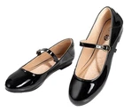 MARY JANE BALLET FLATS Buckle Strap/Black Faux Leather/Women’s Sz 8 - NEW!