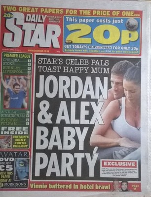 Daily Star 26. April 2010 - Mel Debling (Seite 3), Kerry Katona, BGT,