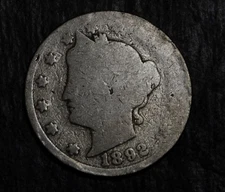 1892 Liberty "V" Nickel    Lot Y3397