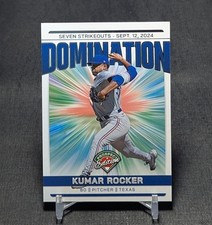Kumar Rocker Domination Rookie 2024 Prospect Edition Card #14 Texas Rangers. rookie card picture