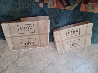 Original US CARE Package Care-Paket Kiste Hilfspaket USA | 2x Originalkarton 