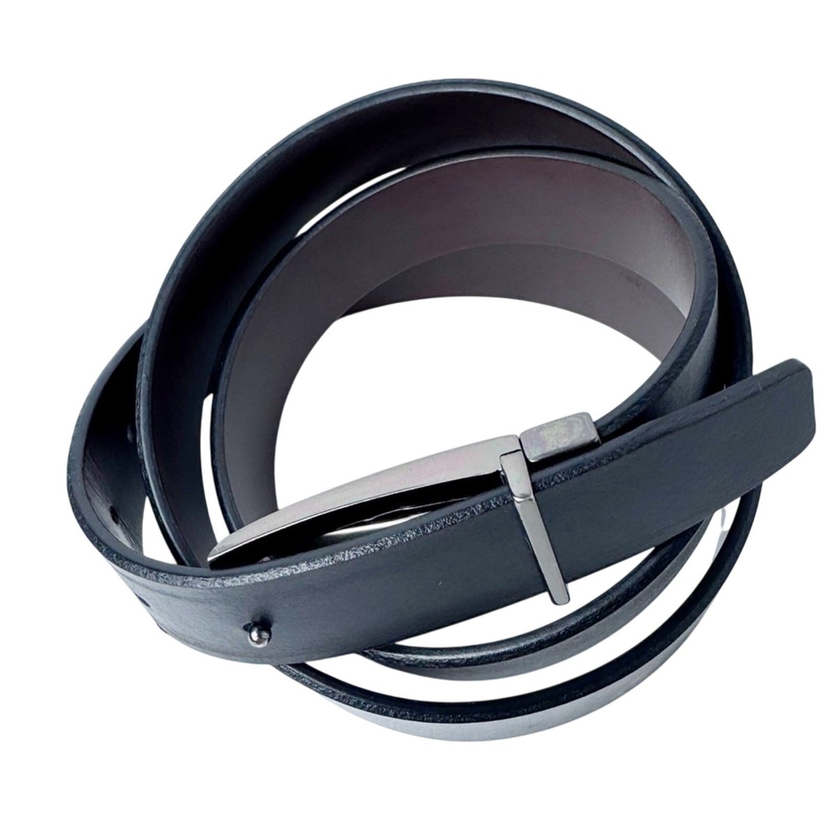 Pierre Cardin Black Leather Belt with Silver Buckle Pierre Cardin Belt Black 550 HY08/NERO | Sportsman24 main image 2
