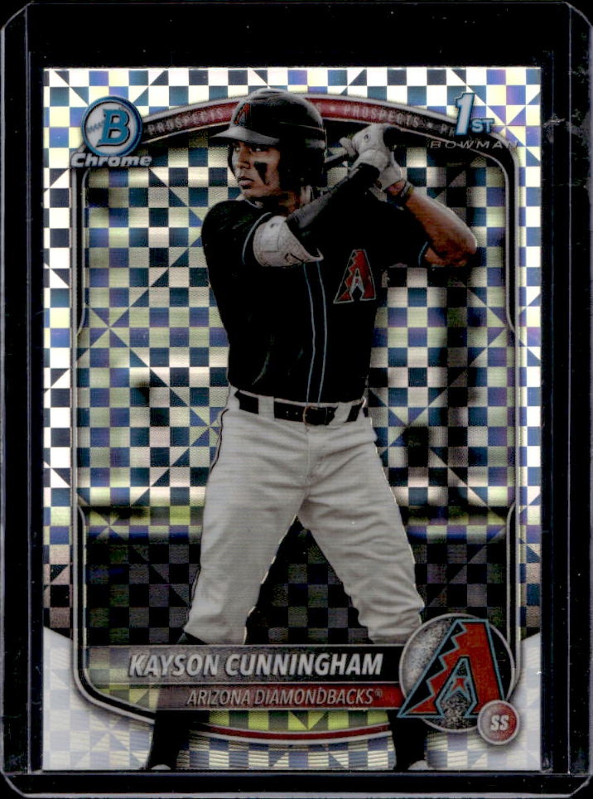 2025 Bowman Draft Kayson Cunningham Chrome X-Fractor 1st #BDC-84 Diamondbacks