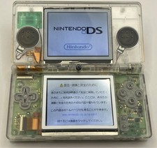 Clear White Transparen Retrofit Nintendo DS Video Game Console With Charger