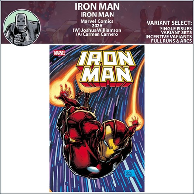 #ad #ad Iron Man 2026 #1 Marvel Comics COVER SELECT $53.88