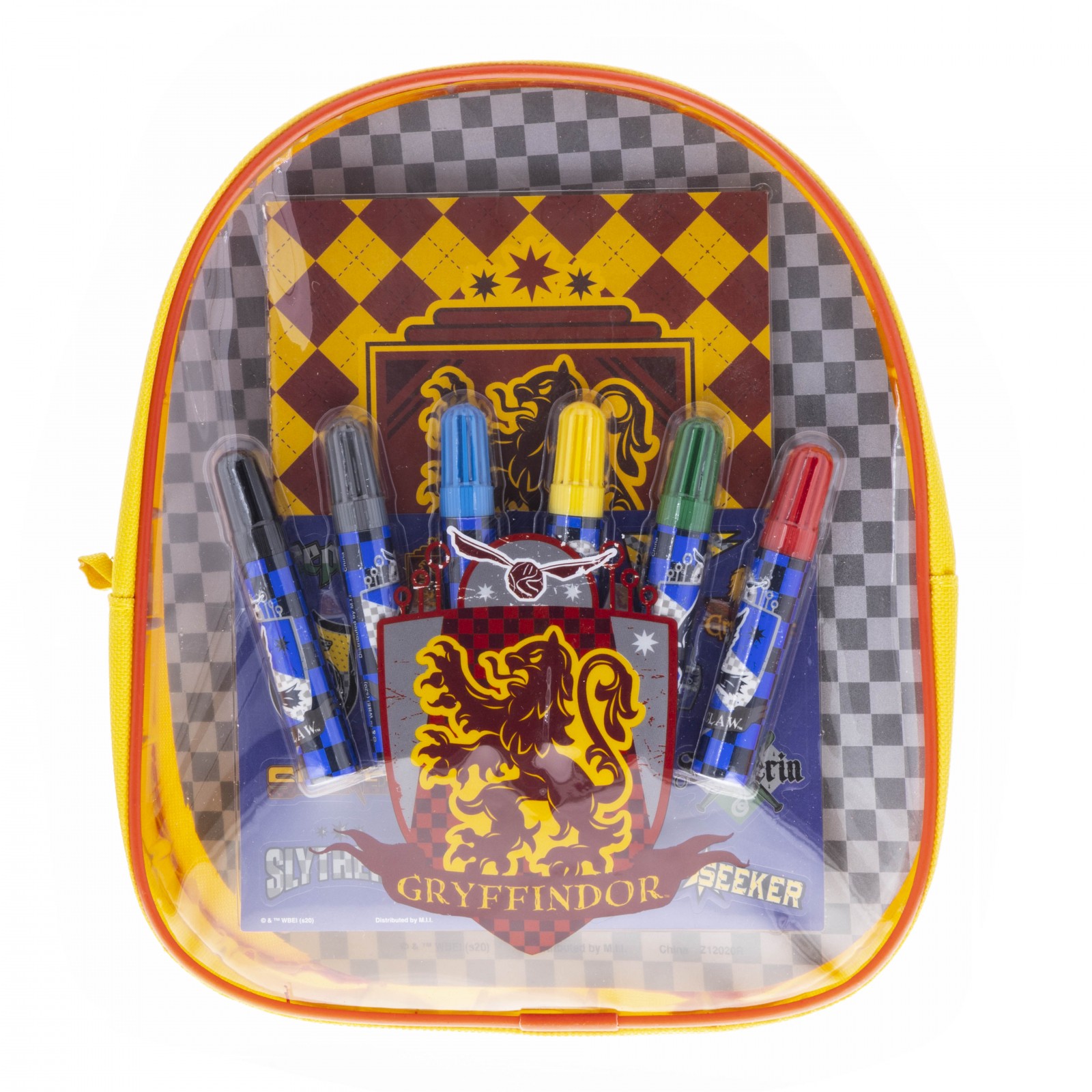 Mini mochila Harry Potter para niños Gryffindor de 9,5 pulgadas con kit de arte