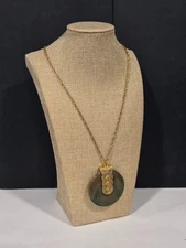 Vtg Max Factor “Khara” Perfume Glacé Necklace – 1970s Solid Perfume Pendant