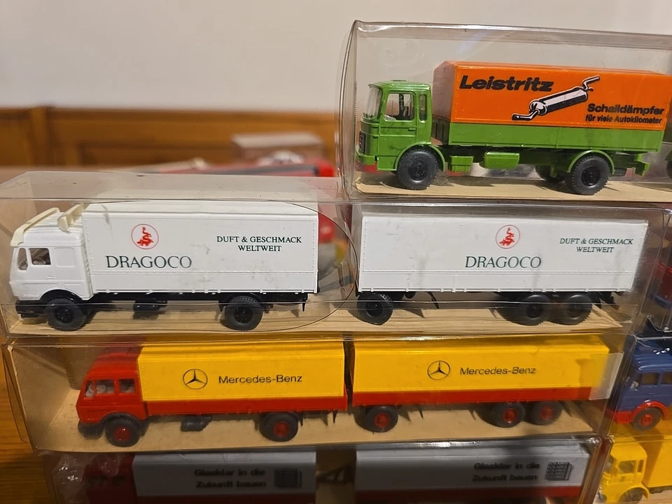 7X Wiking H0 1:87 MERCEDES,MAN - Immagine 3 di 4