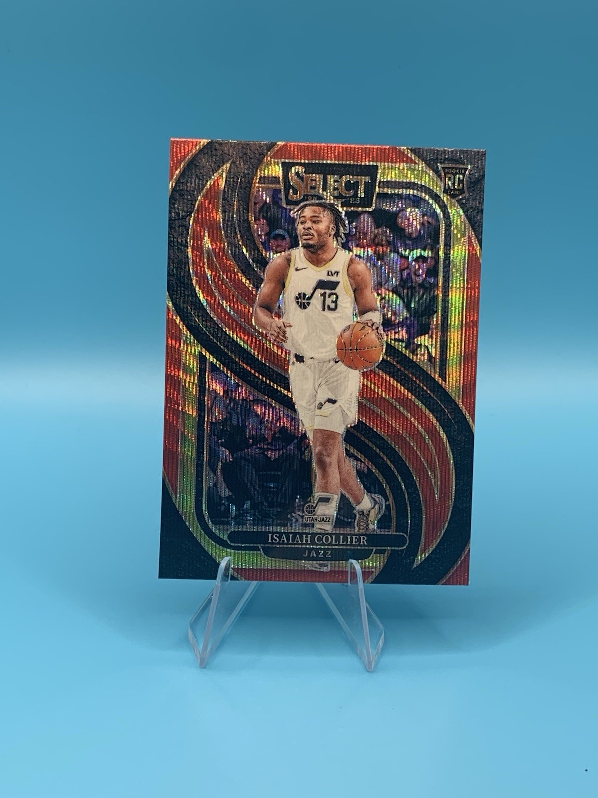2024-25 Panini Select Premier Level Red Wave Prizm Isaiah Collier #178