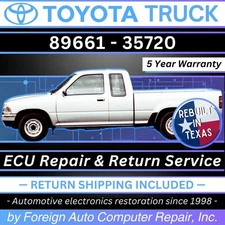 89661-35720 Toyota Truck ECU Repair - Quick Quality Service, 5 Year Warranty