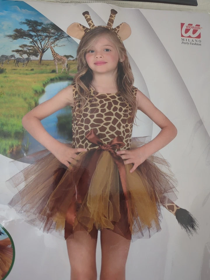 Milano Party Fashion Mädchen Kostüm Giraffe Größe 128 - Bild 3 von 4