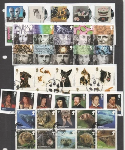 GB 2010 Set 12 Commemoratives yearset fine used on piece stamps