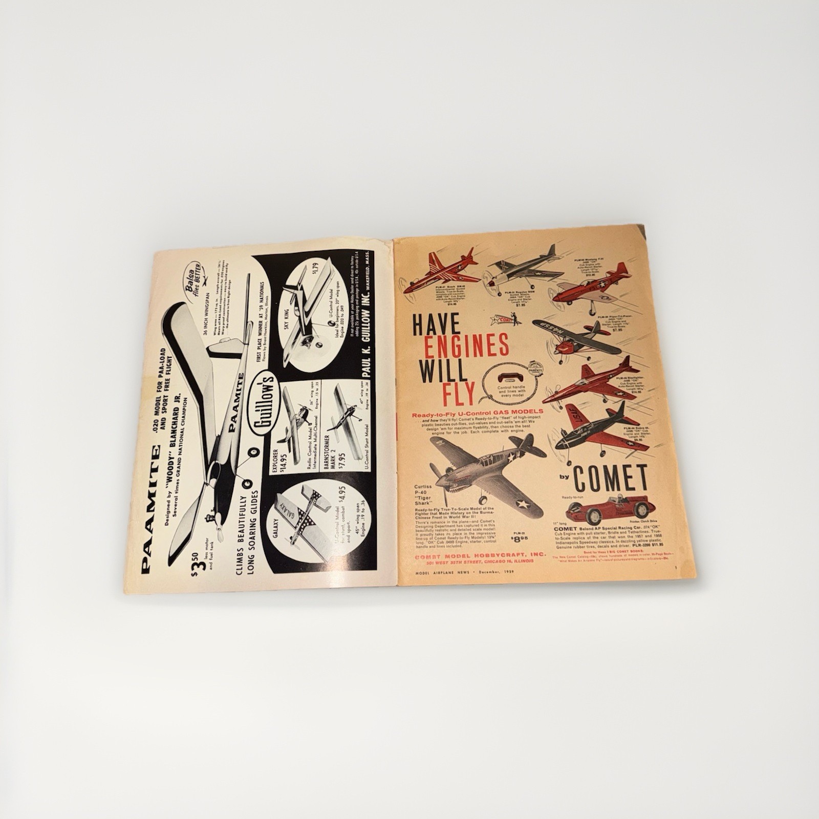 Model Airplane News Magazines 1959 & 1960 Vintage Model Aircraft 