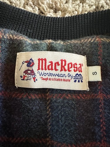 Manresa Clothing Beacon Vest Cotton Flannel Lined Navy Mens Size Small Vintage - Bild 4 von 5